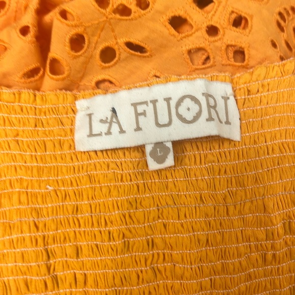 La Fuori Tangerine Sun Dress. Size L. NWT - Picture 12 of 14